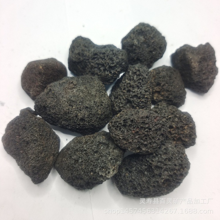 加工香薰挑选颗粒火山石 香薰用红色火山石 黑色火山岩多种香味