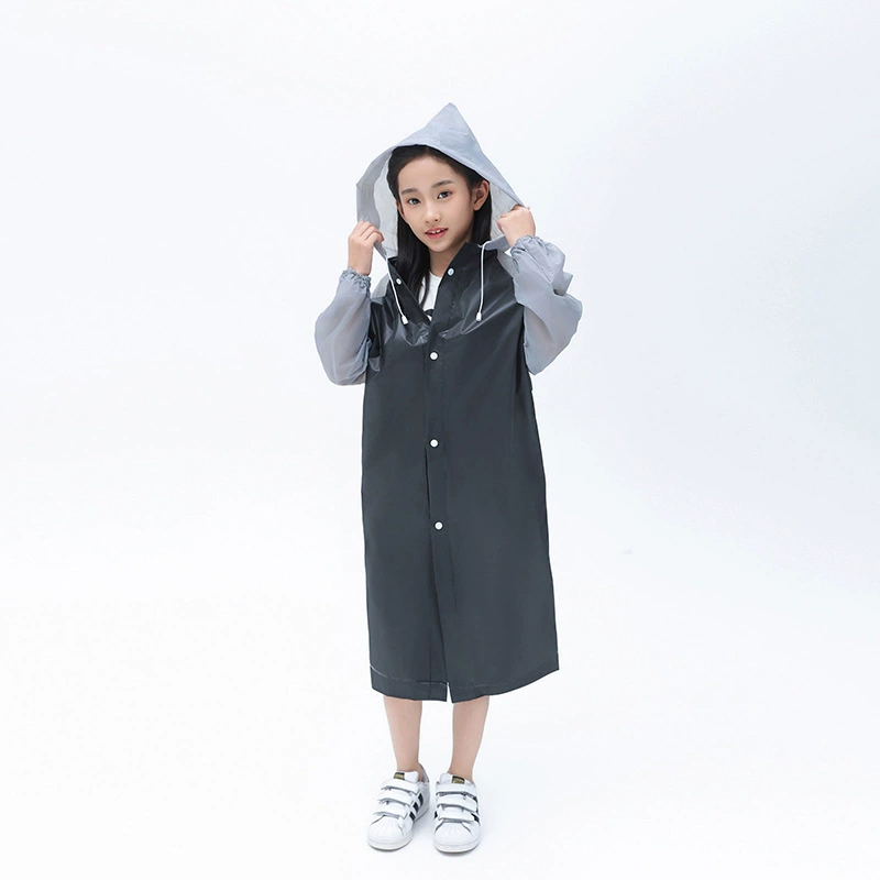 Дети с капюшоном для студентов, сшитых модные плащи на открытом воздухе путешествия портативный дождевик детский сад для детей мальчиков и девочек плащи для детей