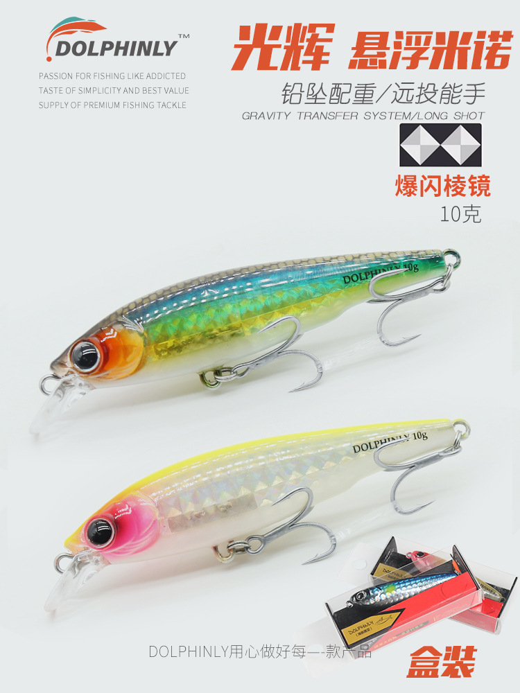 Floating Minolua bait water surface is suspended Mino to stop Mino…