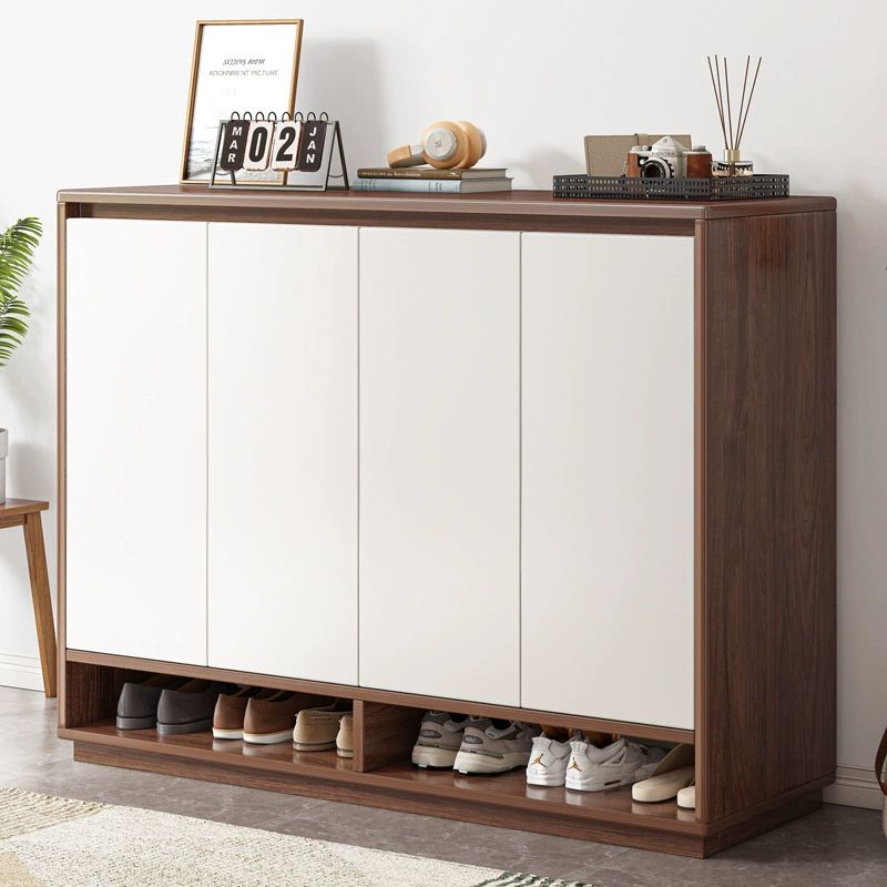 Шкаф для весны/обуви Домашний дверной проем Входной шкаф Балконный шкаф для хранения Имитация твердой древесины Экономичный ультратонкий современный с дверью