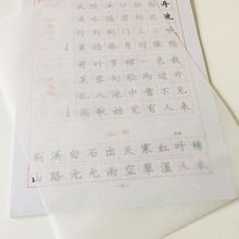 临摹纸硬笔书法字帖白色薄纸学生练字透明b5字贴纸张拷贝