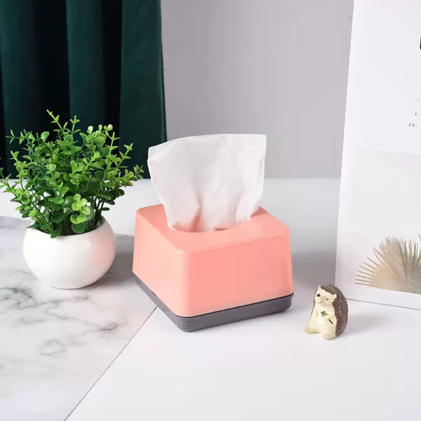 Personalized Custom Pp Plastic Tissue Box, Restaurant Napkin Box, Ktv Home Living Room Creative Tissue Box, Custom Logo
