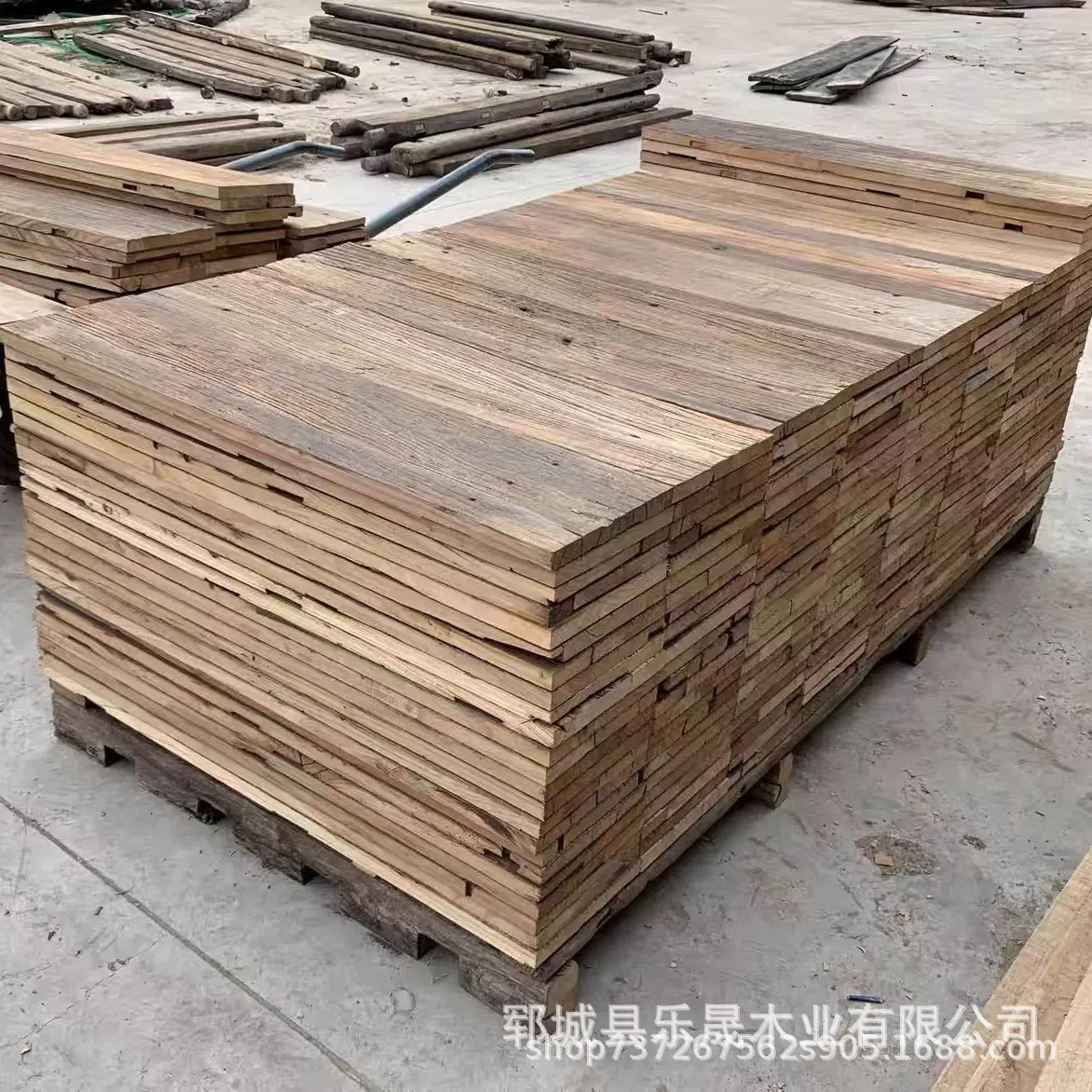 老榆木风化旧板材民宿酒吧装修风化板材原木门板多规格家具板材