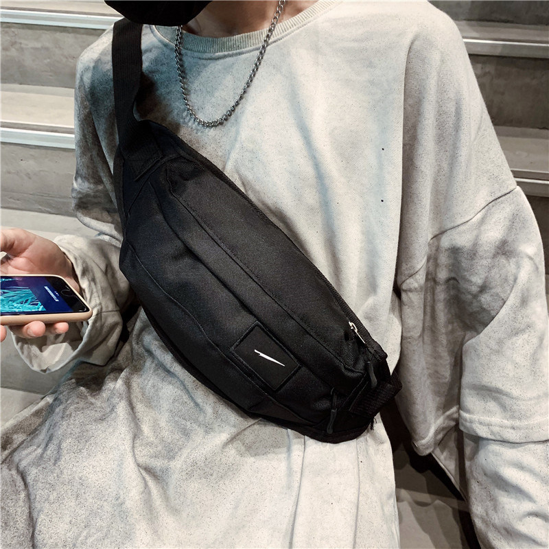Fashionable Brand Embroidered Logo Small Chest Bag Sports Outdoor Waist Bag Men's Shoulder Bag Student Crossbody Bag Women's Small Bag Mobile Phone Bag