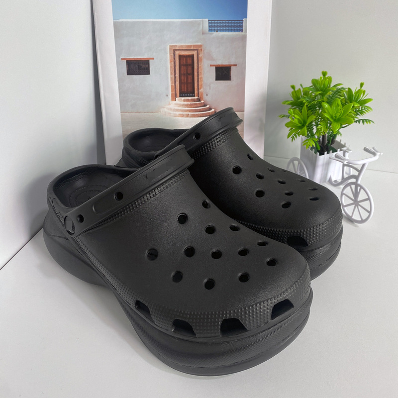 Summer Whale Hole Shoes, Thick-Soled Dad Shoes, Women's Shoes, Non-Slip Wedge Platform Beach Sandals, Wholesale Cross-Border