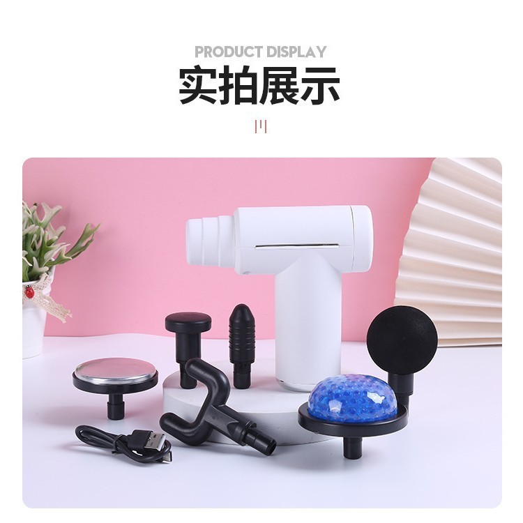 国境を越えた温冷湿布機能付き筋膜ガン、筋肉マッサージとリラックス、男女兼用、スマートスポーツフィットネス、ネックマッサージガン、頸椎用|undefined