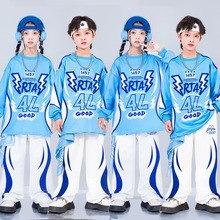 街舞儿童潮服hiphop炸街童装男童架子鼓演出服小学生运动会服装秋