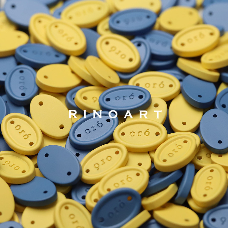 Ruona Yellow-Blue Label Buttons Neutral Minimalist Clothing Accessories Shirt Knitwear DIY Decorative Buttons Ruona Yellow-Blue Label Buttons Neutral Minimalist Clothing Accessories Shirt Knitwear DIY Decorative Buttons