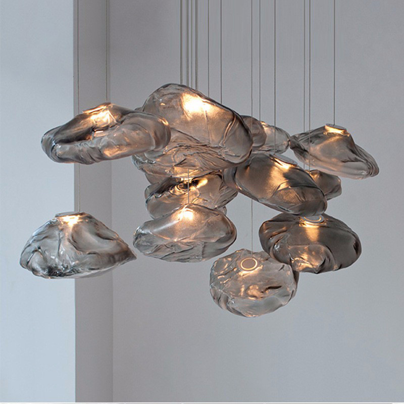 Glass modern creative bar ceiling lamp for hotel for living room for…