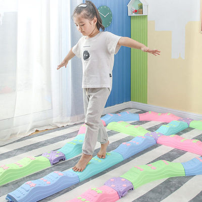 幼儿园全套家用前庭感统训练器材儿童教具触觉板平衡木独木桥玩具|ru