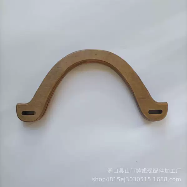 Luggage Accessories Several Thickened Bow Wooden Handle Handle Handmade Bag Woven Accessories Bag with Carrying Ring