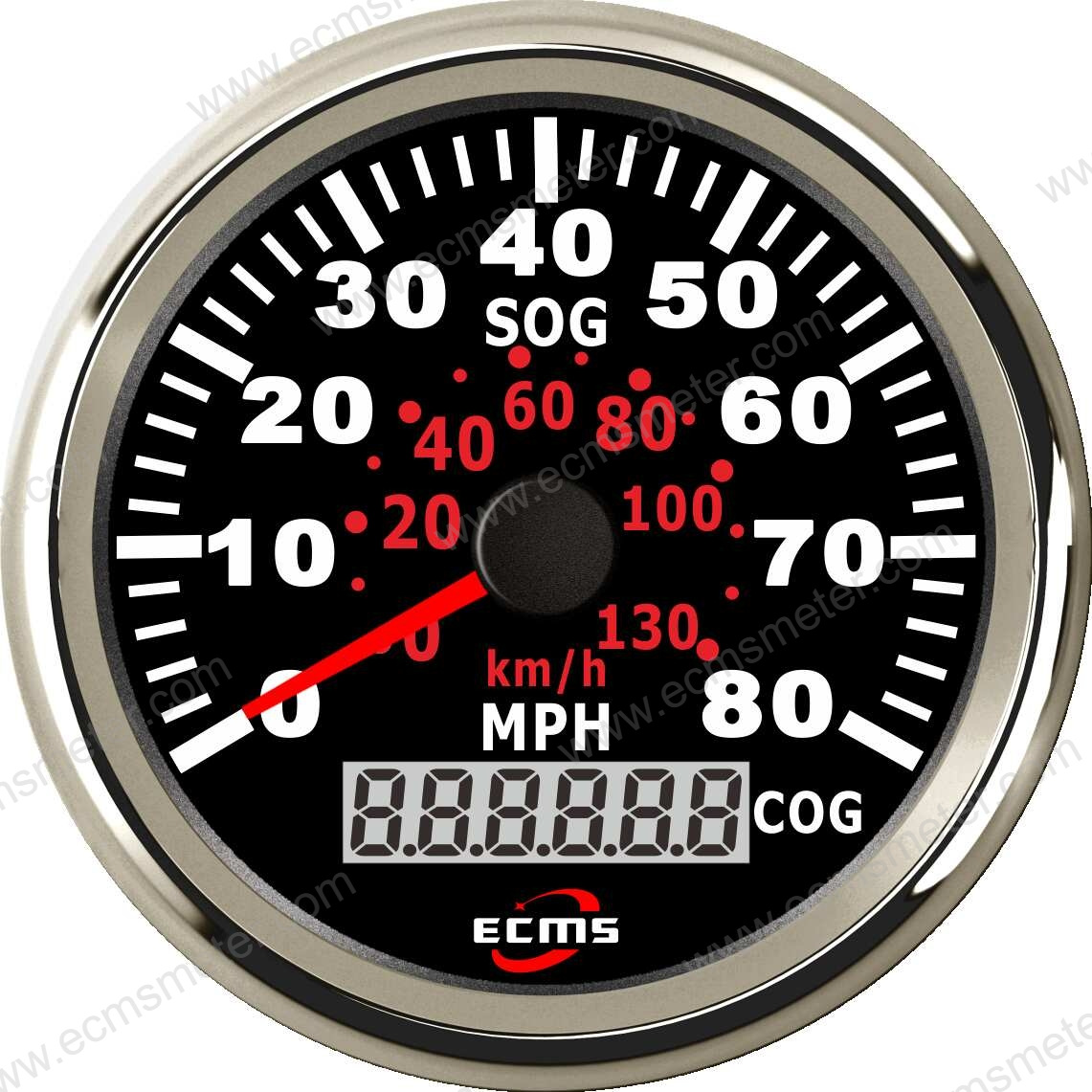 ECP船舶游艇游轮渔船船用步进电机指针GPS航速表速度表80MPH