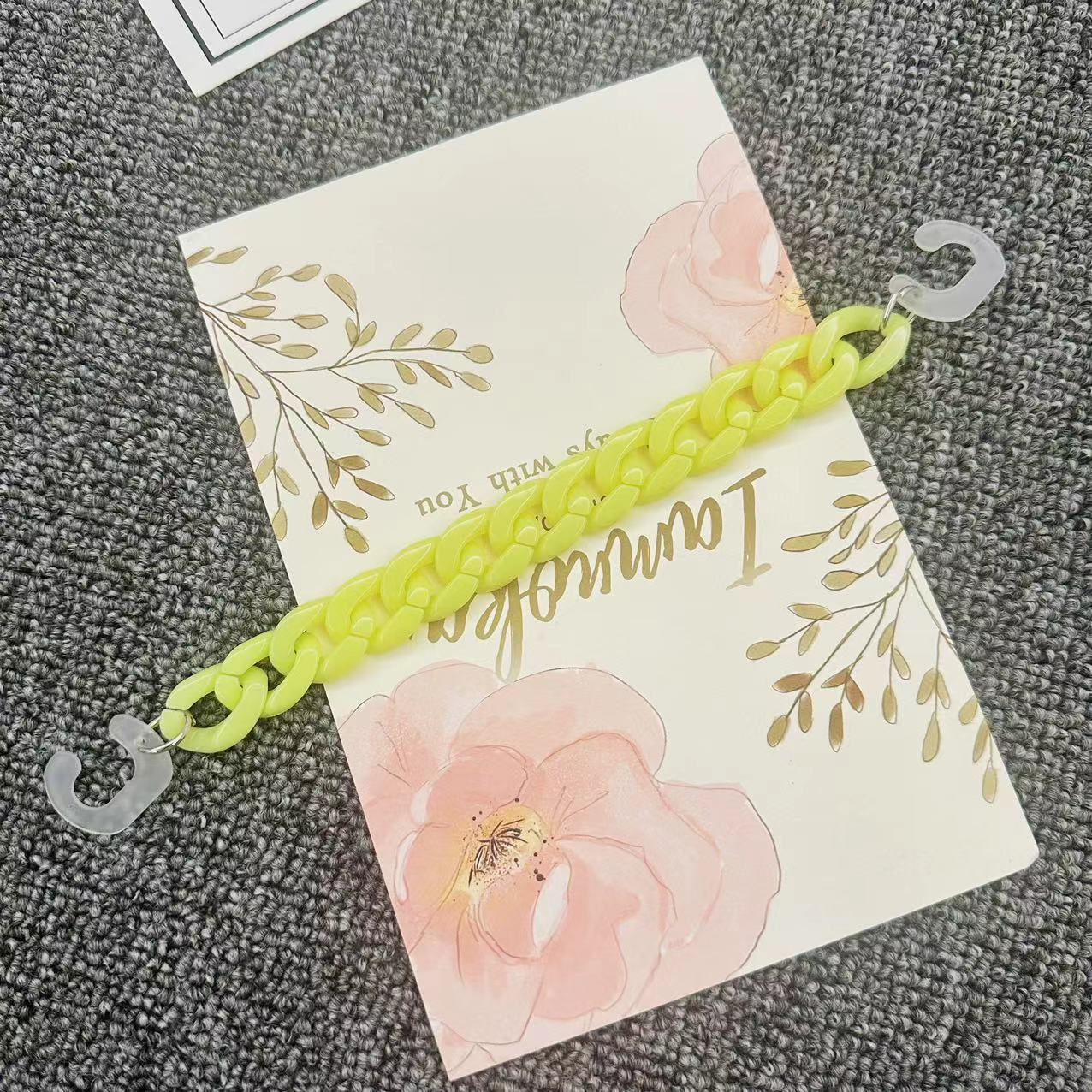 K1712-yellow 아크릴 체인 (1)