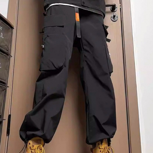 Men's Casual Pants Summer Thin American Style Windproof Outdoor Hiking Cargo Pants for Men and Women