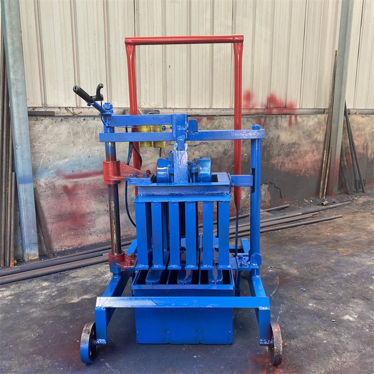 东越生产小型砌块制砖机混凝土免烧砖机移动式制砖机水泥空心砖机