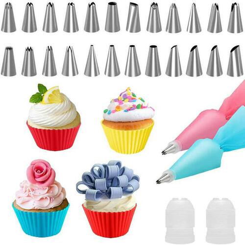 20 21 32 33 36 39 Pieces Cake Decoration Icing Tips Icing Bags Cream Spatulas Biscuit Tool Set