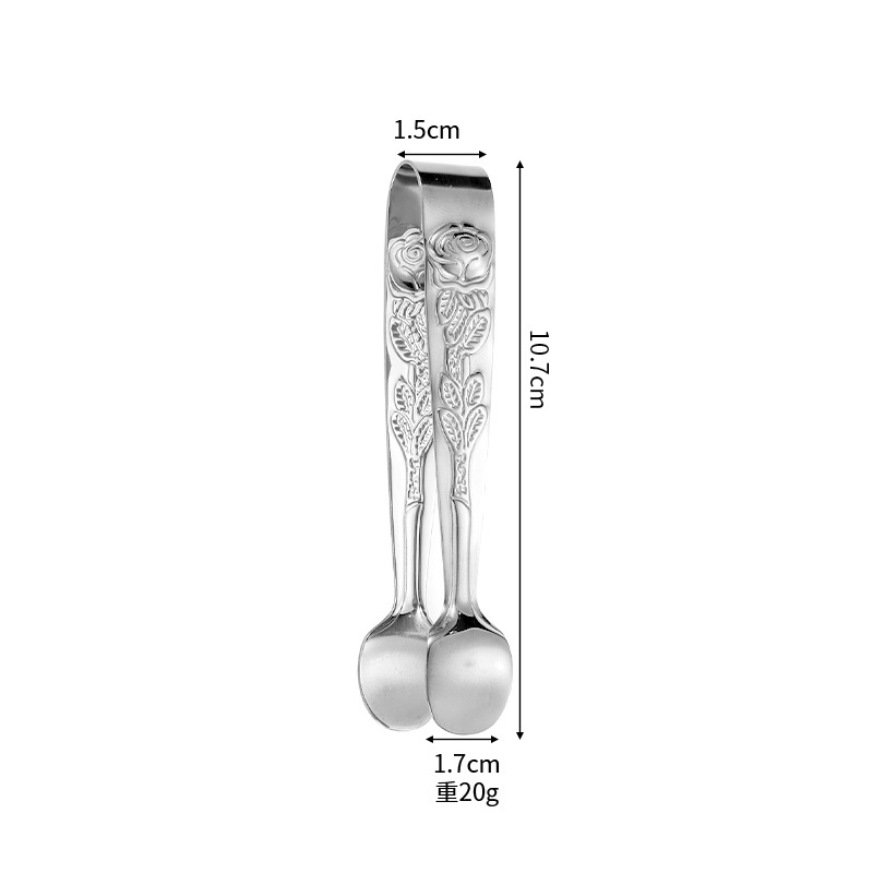 Creatividad transfronteriza de Amazon 304 barras de acero inoxidable rosa de café clips de helado clips de alimentos pequeños clips