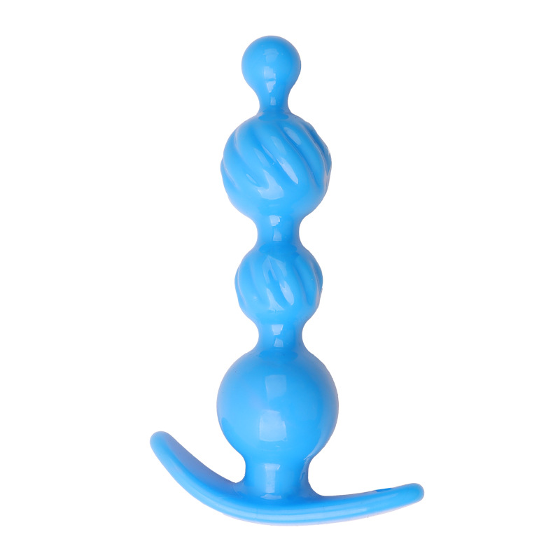 Chrysanthemum Anal Plug, Purple TPE Outdoor-Wear Anal Toy — detail image 3