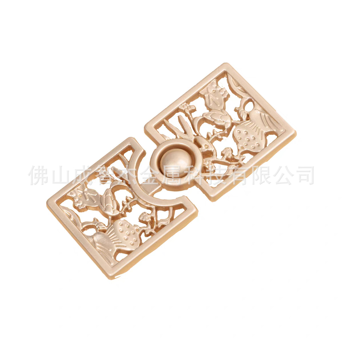 国风子母扣服装设计师款10款 方形一字形锁扣对扣 新中式简约扣子