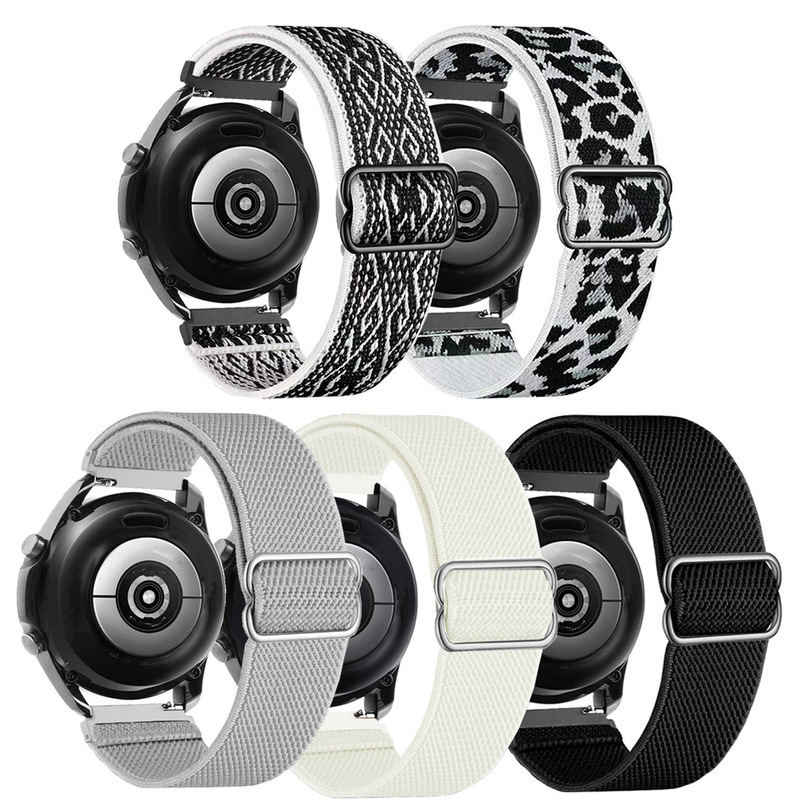 For Samsung watch4 elastic nylon strap smart watch Jiaming amazfit Huawei gt2 pro20mm