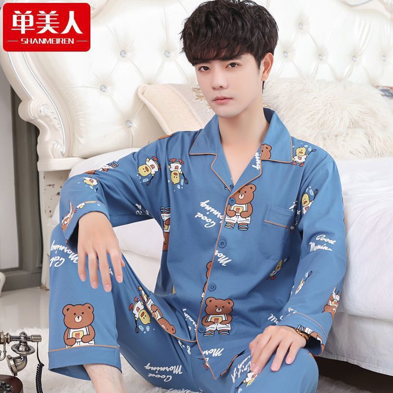 100% algodón pareja hombres de manga larga