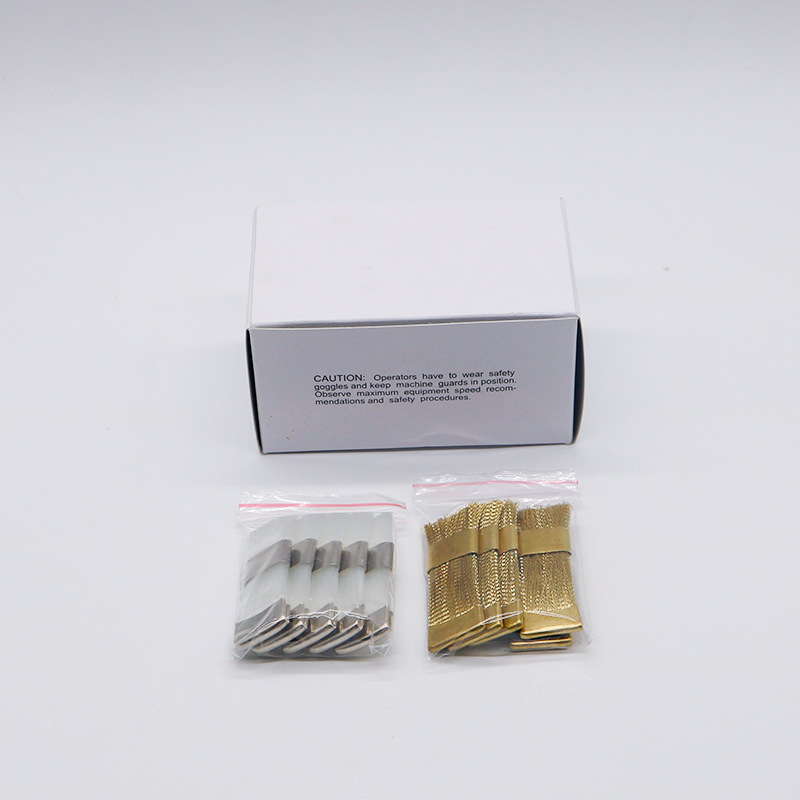 Alambre de cobre dental cepillo plano dentadura dental cepillo de fábrica de pulido cepillo especial cepillo de limpieza de archivos de canal de raíz de nylon blanco