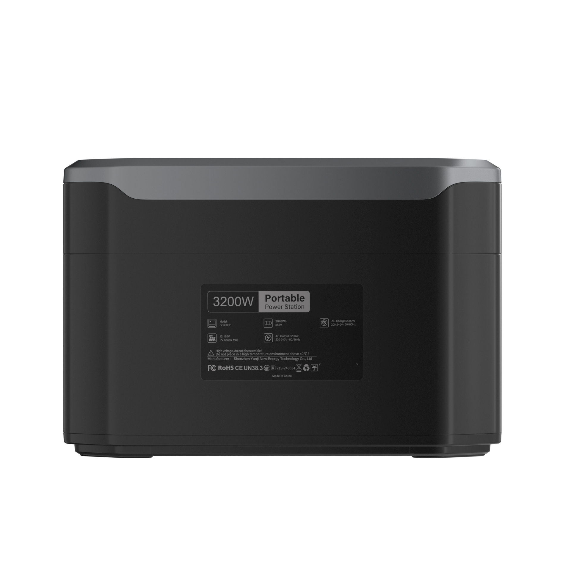 Fábrica de comercio exterior 3200W 2048Wh fuente de alimentación móvil de emergencia al aire libre almacenamiento de energía portátil autoconducción camping stand