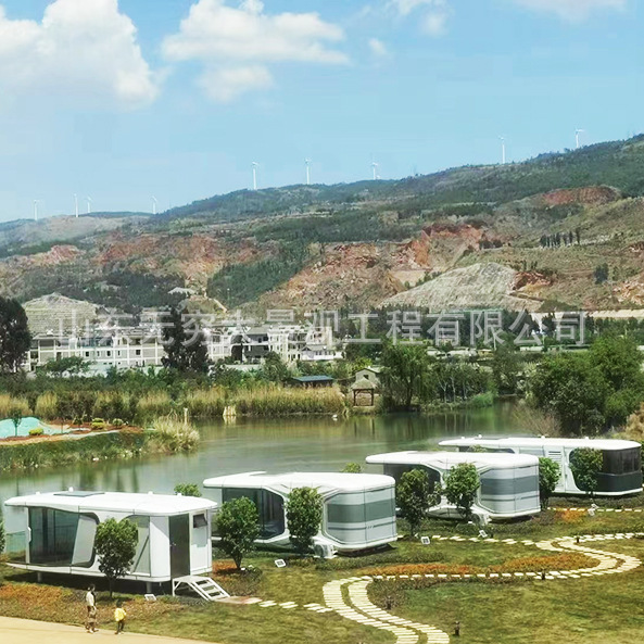 Suministro directo de fábrica lugar escénico adaptación casa de campo varias especificaciones móvil al aire libre almacén de manzana B & B espacio cápsula