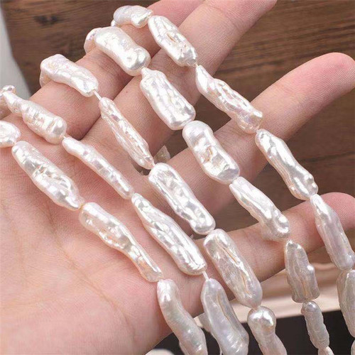 New Strong Light Natural Baroque Irregular Pear-shaped Bead Long Stranded Bead DIY Handmade Bead Jewelry Accessory