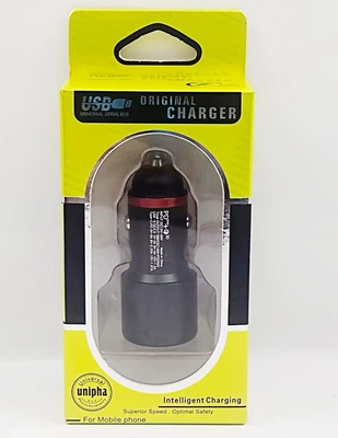 Mobil şarj cihazları aluminum alloy car charger PD20W - black-38w-ac-car-chargerenglish-color-box