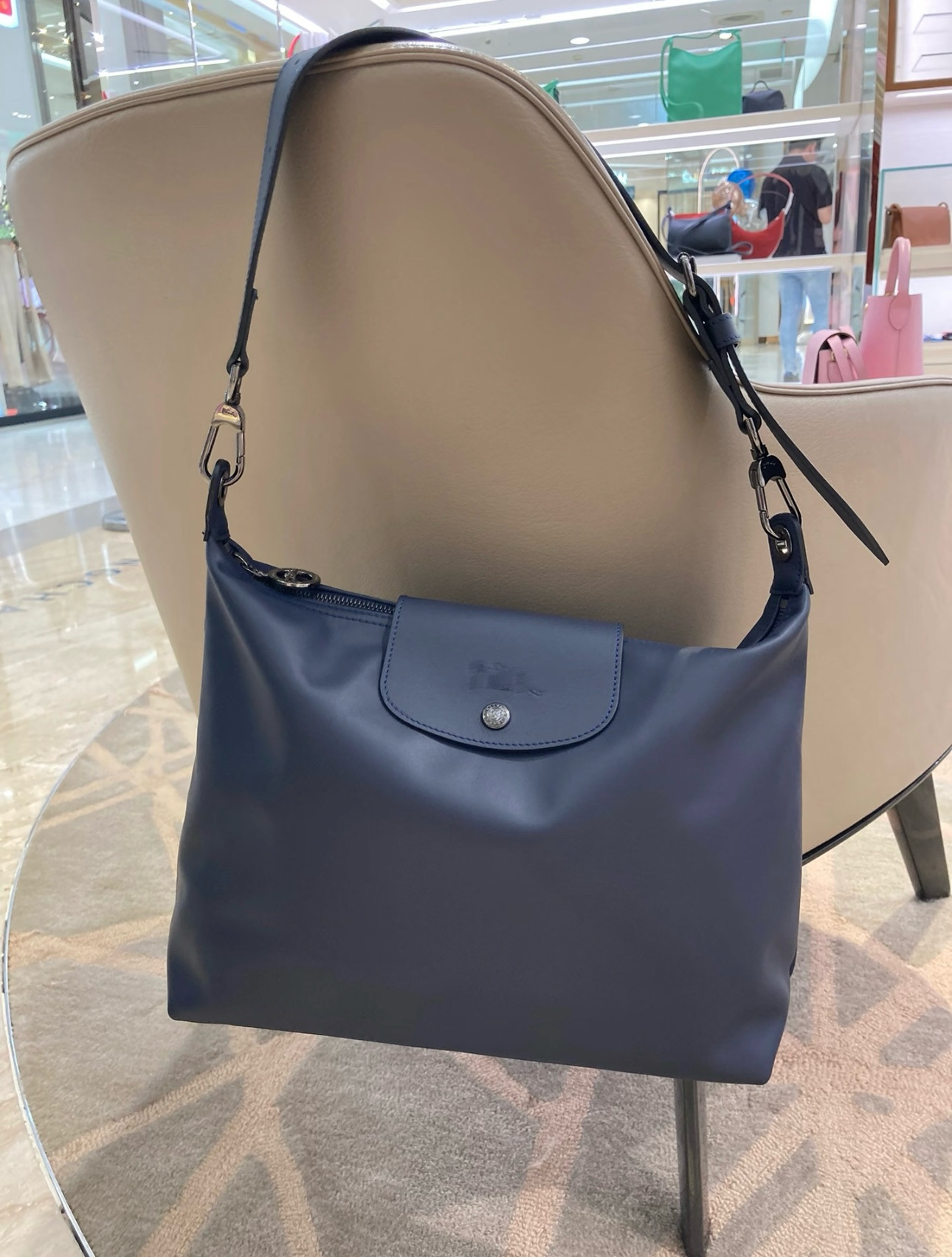 Longjia New Hobo Cowhide Underarm Bag For Women Large Capacity Commuter Tote Soft Leather Handbag Shoulder Crossbody Bag - Thumbnail 8