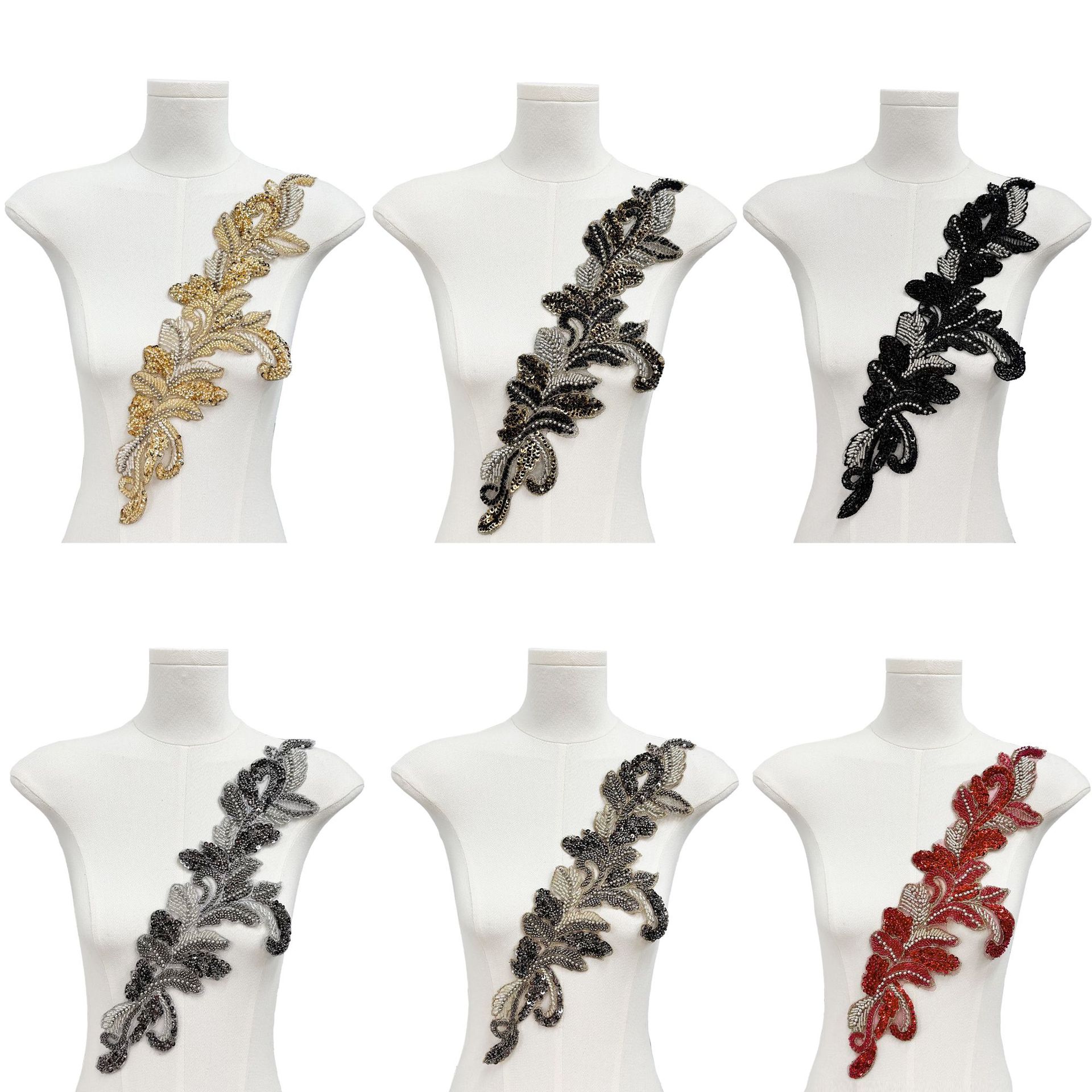 Accesorios de ropa de perlas de clavos industria pesada flor diDi turbante sombrero vestido de boda abrigo ropa de mujer nueva decoración flor pectoral