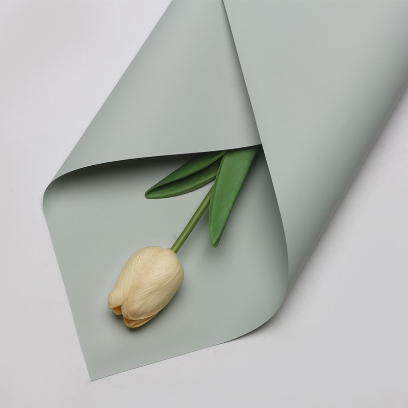 Huaxi Color sólido de doble cara Papel Ouya Material de embalaje de flores al por mayor Floristería Paquete de flores Material de flores Papel de embalaje de ramo