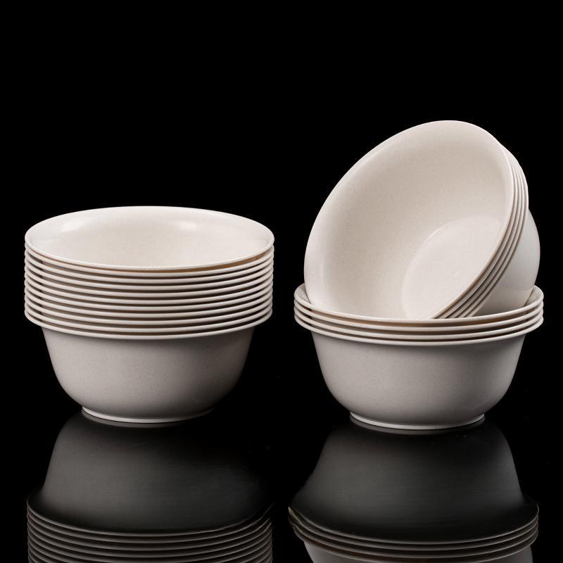 Simple disposable tableware for stalls, thickened food-grade household tableware bowls and chopsticks for home and outdoor restaurants