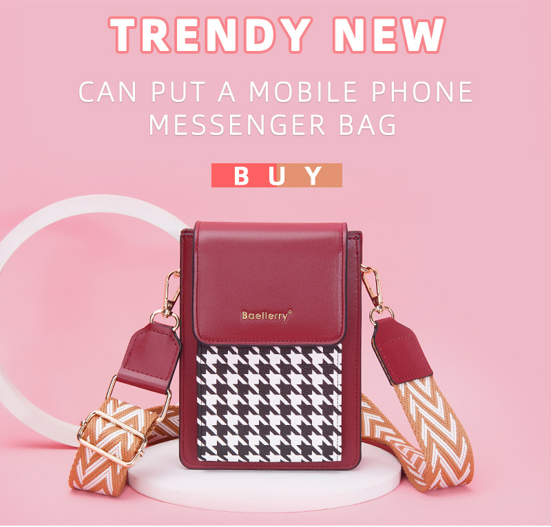 Women's Crossbody Bag Small Square Shoulder Phone Bag Stylish_voghion.com