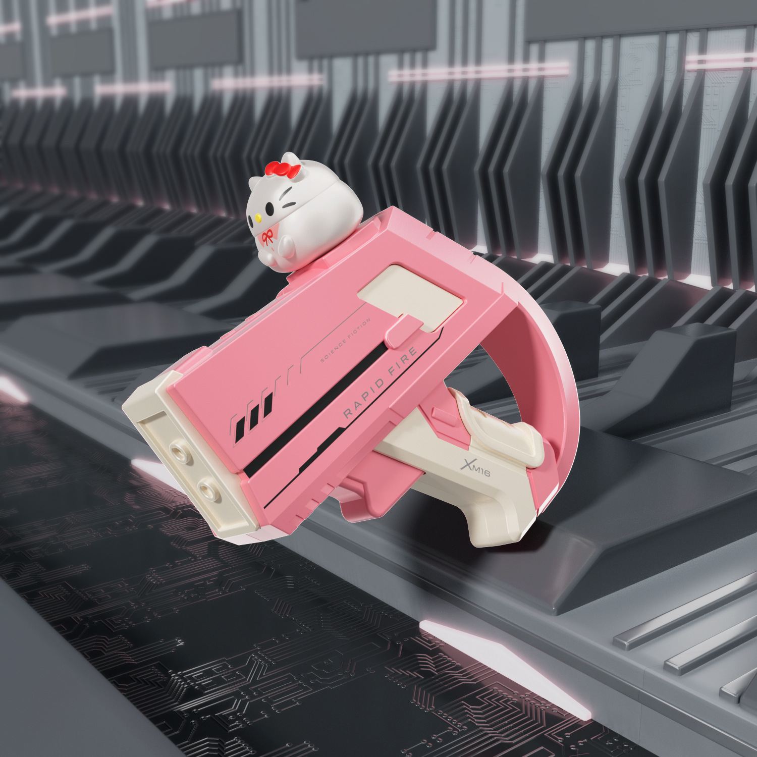 Pistola de agua transfronteriza juguete para niños muñeca de dibujos animados conejo gato perro pellizco muñeca pellizco pistola de agua playa al aire libre juego en el agua