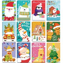 JS001クリスマス漫画メモ帳ポケットブック車の線帳横線ノート学生日記メモ帳