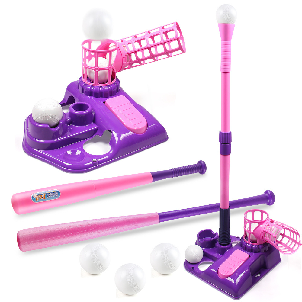 Juguetes deportivos de ocio para niños con un botón de lanzamiento de béisbol lanzador de pies para interiores y exteriores juego de béisbol deportivo
