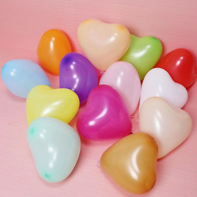 Latex matte balloon heart shaped