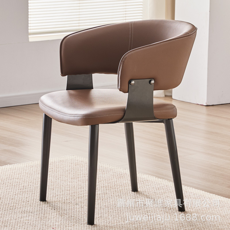 Silla de comedor de lujo ligera italiana, silla de comedor en casa, silla de comedor nórdica moderna, silla de comedor de hotel