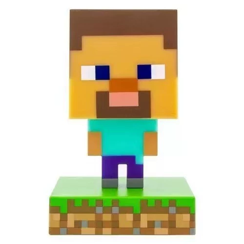 Ночник-лягушка (Minecraft) Fox Lamp и мини-фигурки — батарейка LED, декоративный, 14×8×10 см