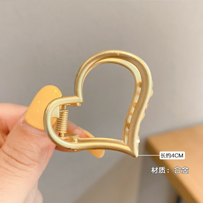 Pinza de cabello metálica coreana de alta sujeción con diseño retro