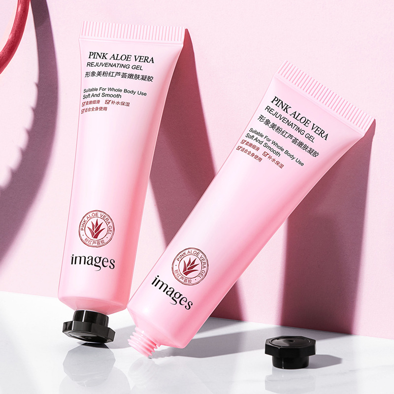 Imagen belleza Rosa aloe calmante gel hidratante refrescante fácil absorción hidratante aloe gel cuidado de la piel al por mayor