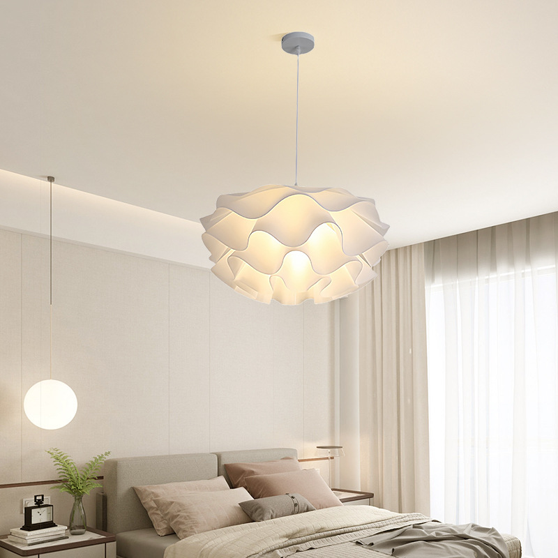 Lámpara colgante minimalista creativa de estilo nórdico, lámpara colgante para dormitorio, iluminación moderna para habitación, lámpara de diseño con forma de piña y flor, accesorios de iluminación para comedor