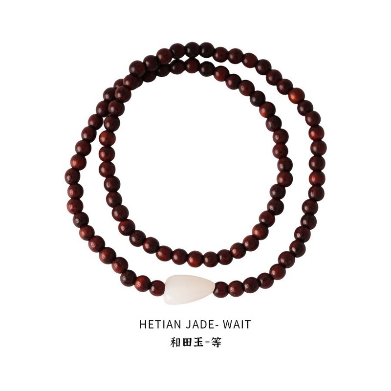 晗珞~库克蜜蜡蓝晶串珠双层手链甜美时尚气质手串轻奢高级感手饰|undefined
