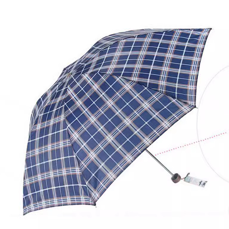 Genuine goods Paradise Umbrella 339S grid 2022 umbrella sunny umbrella folding umbrella Plaid umbrella outdoor umbrella tri-fold umbrella