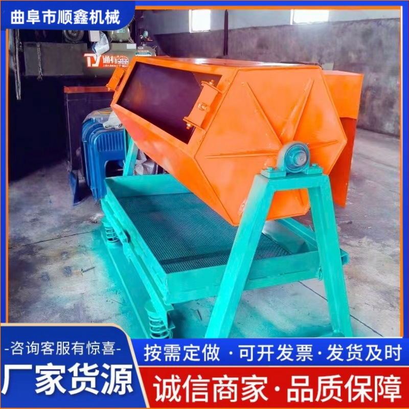 金属零件无酸洗六角滚筒抛光机除毛刺除锈研磨机六角滚筒抛光机