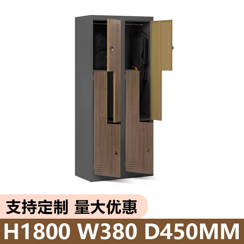 Color de grano de madera h1800 * W380 * 450mm