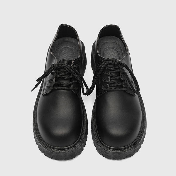 Japanese casual trend black exclusive shoes English style platform