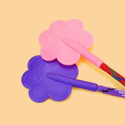 Wholesale rubber pet love pat, dog training pat, footprint shaped dog bat, palm pat, teddy training supplies